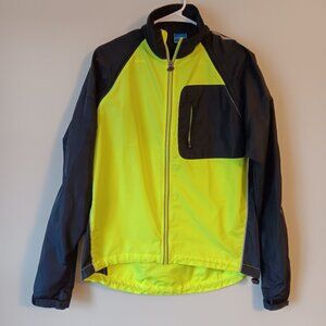EUC Reflective Cycling Rain Jacket Windbreaker Size M PerformanceBike.com